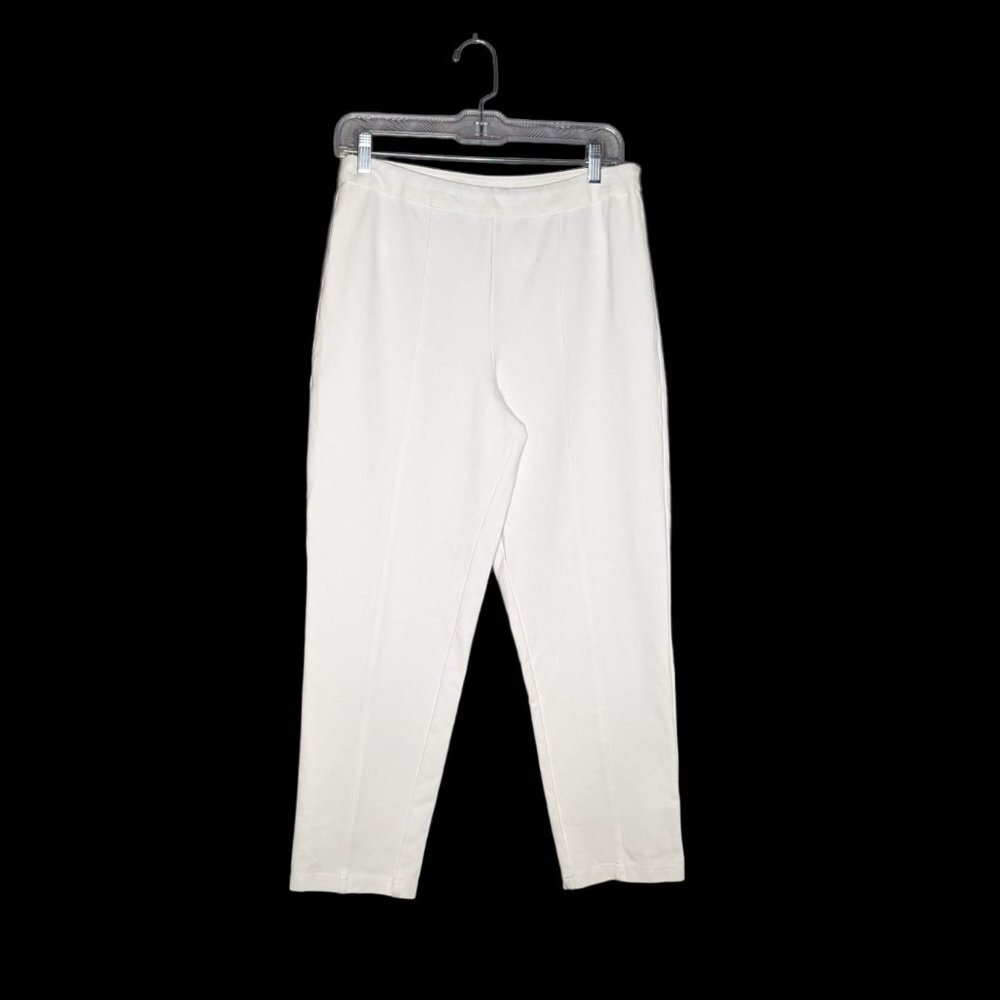 Joan Rivers White Straight Leg Pants Size Medium